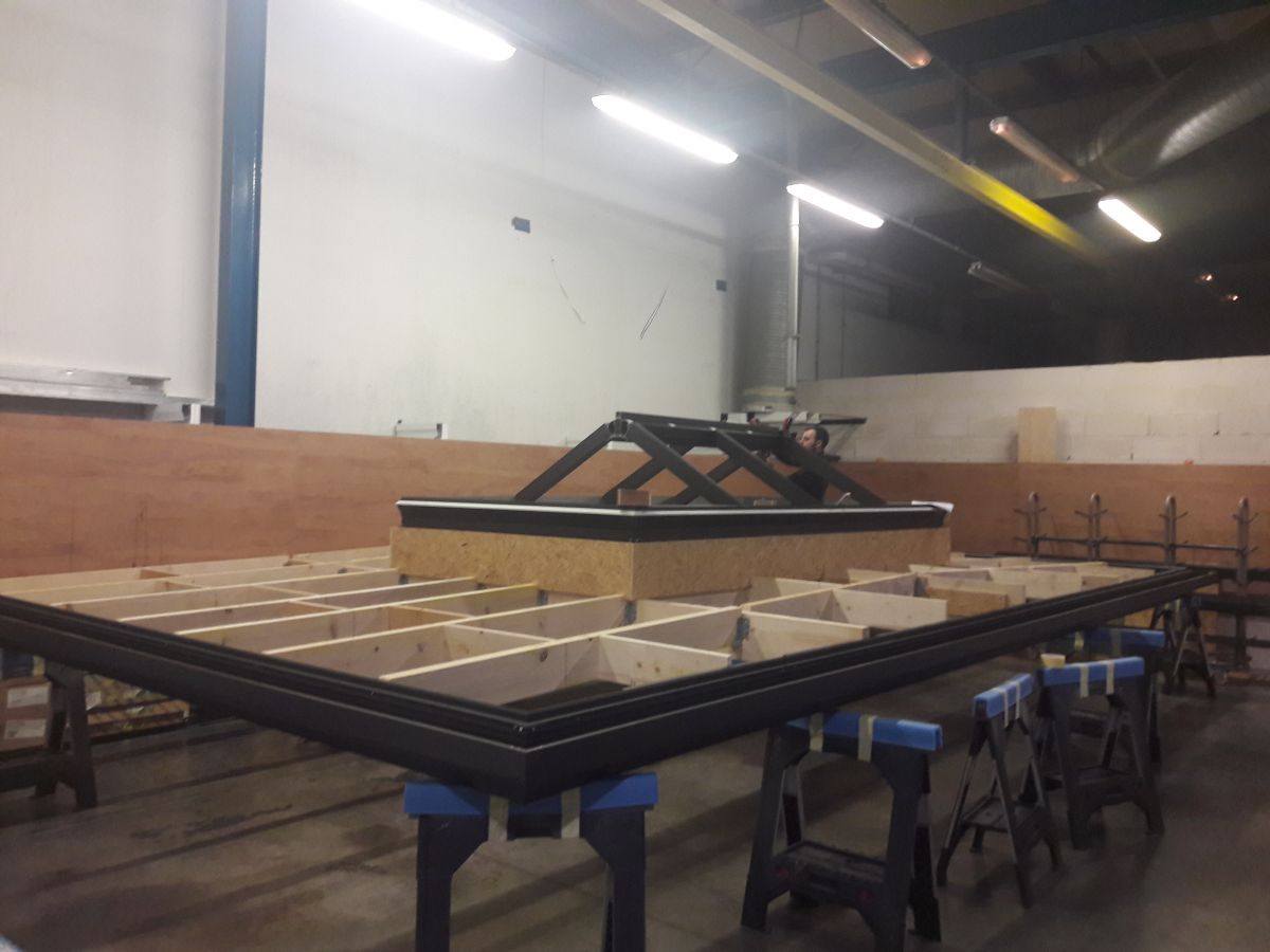 PREMONTAGE TOITURE PLATE USINE